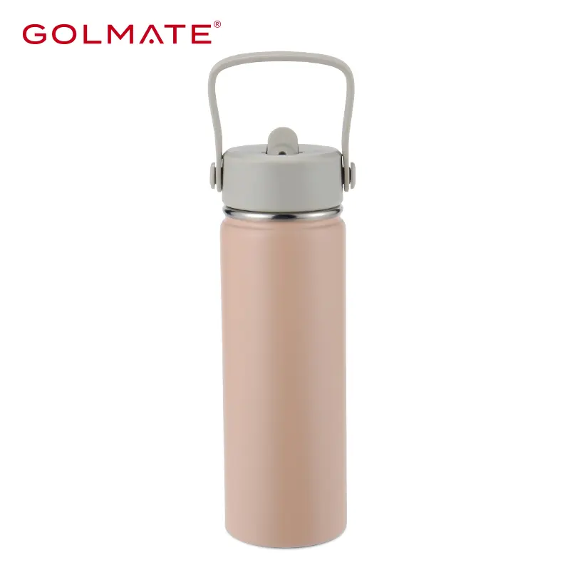 Golmate Insulated Water Bottle Straw Lid with Wide Mouth Large Capacity