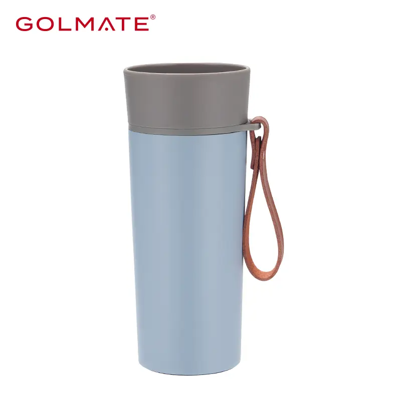 Golmate Patented 360 To Go Vacuum Travel Mug with Strap