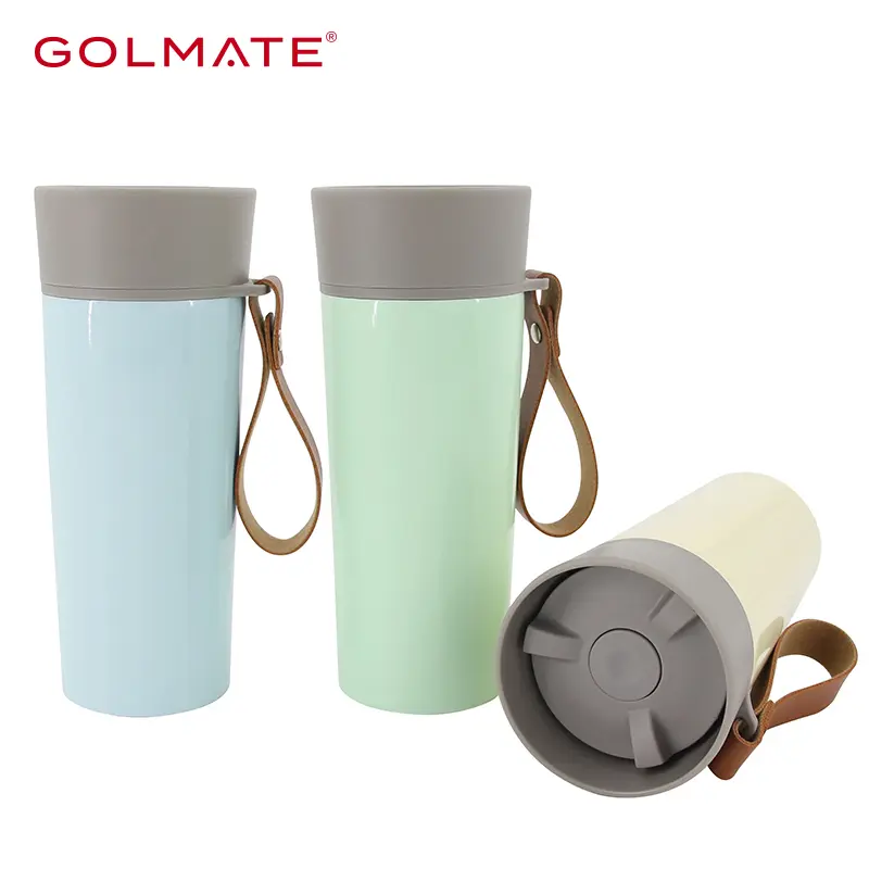 Golmate Patented 360 To Go Vacuum Travel Mug with Strap