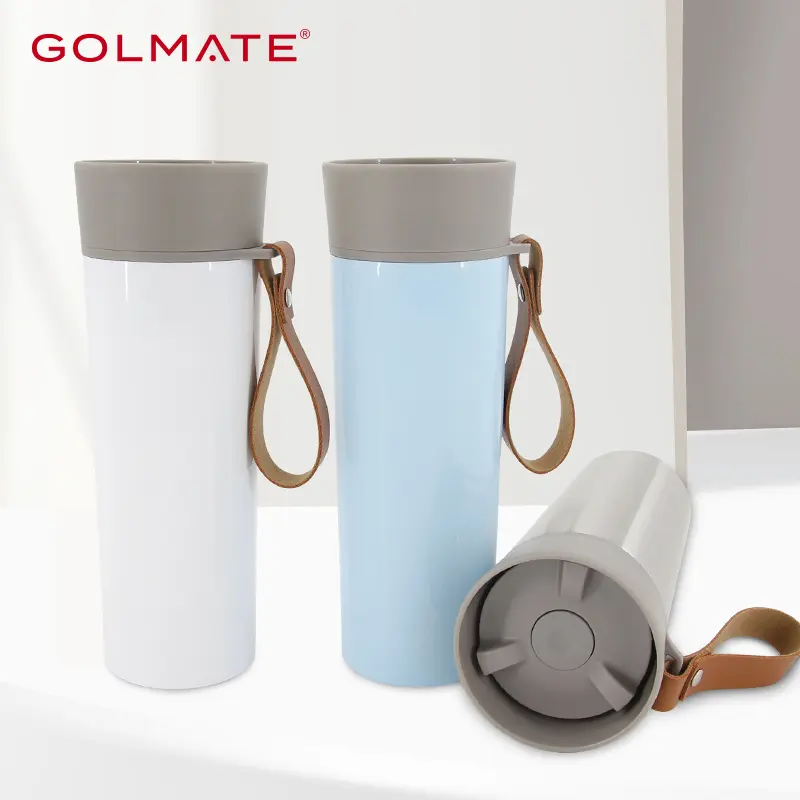 Golmate Patented 360 To Go Vacuum Travel Mug with Strap