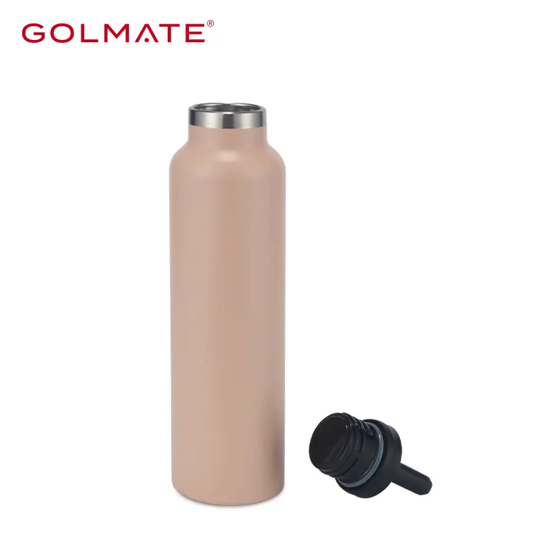 Portable Skinny Modern Water Bottle with Quadrilateral Handle