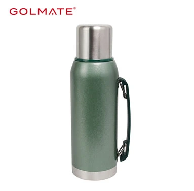 Big Capacity Stainless Steel Thermos Vacuum Insulated Wide Mouth Bottle with Handle