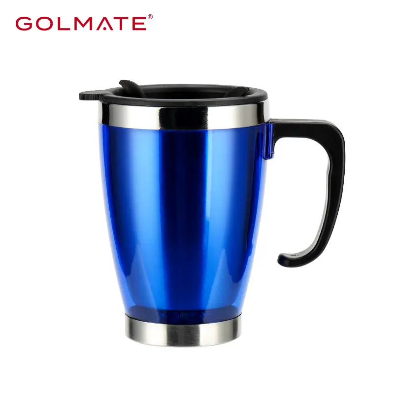 380ml Stainless Steel Travel Mug Coffee Mug for Office with Handle