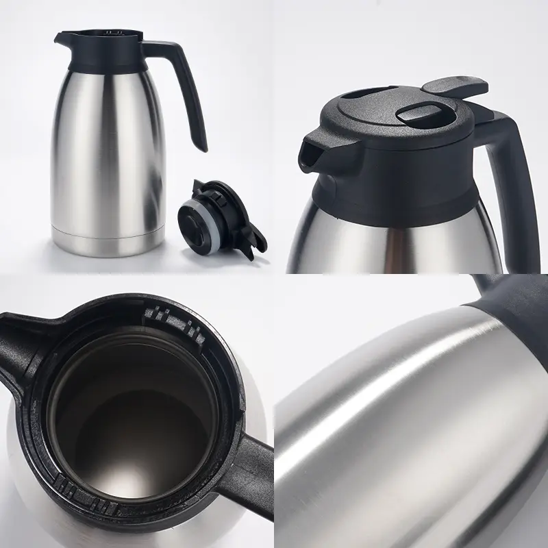 Features of Wholesale Household Stainless Steel Coffee Tea Carafe with PP Lid